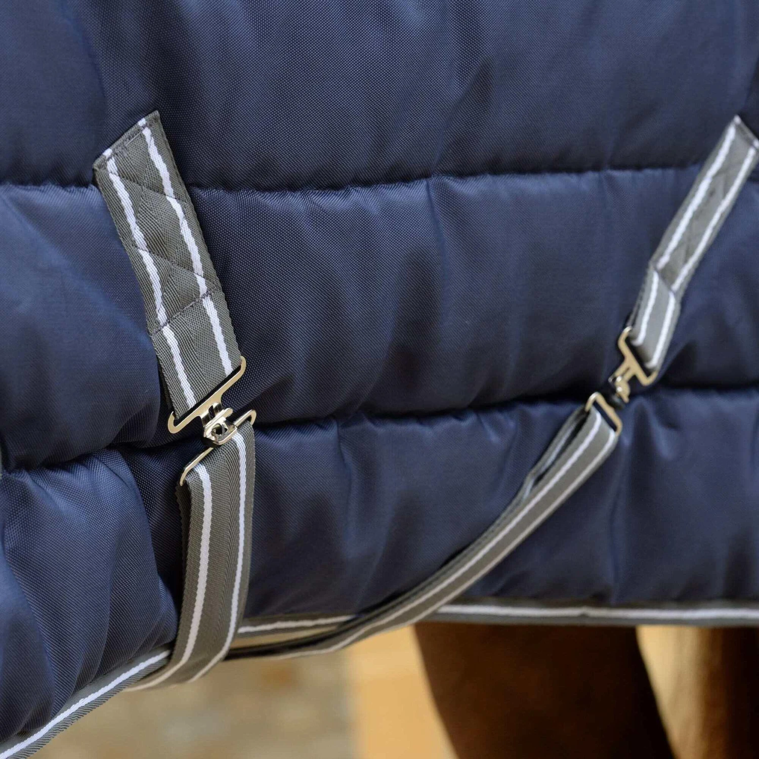 Weatherbeeta Comfitec PP II Combo Neck Channel Quilt Heavyweight Horse Turnout Rug (Dark - Image 3