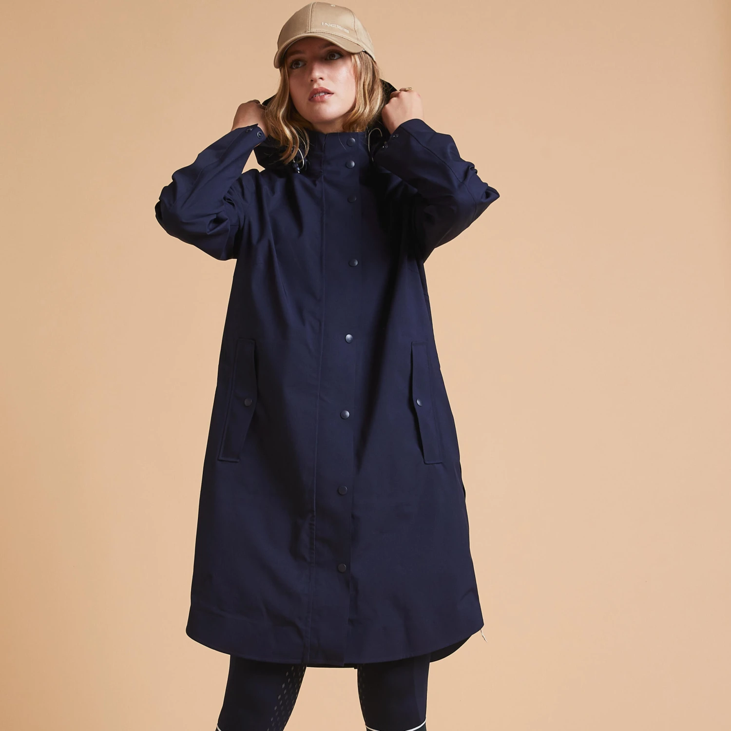 Women's Long Waterproof Horse Riding Jacket