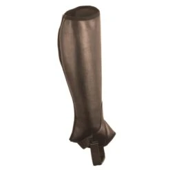 Saxon Unisex Equileather Half Chaps (Brown)