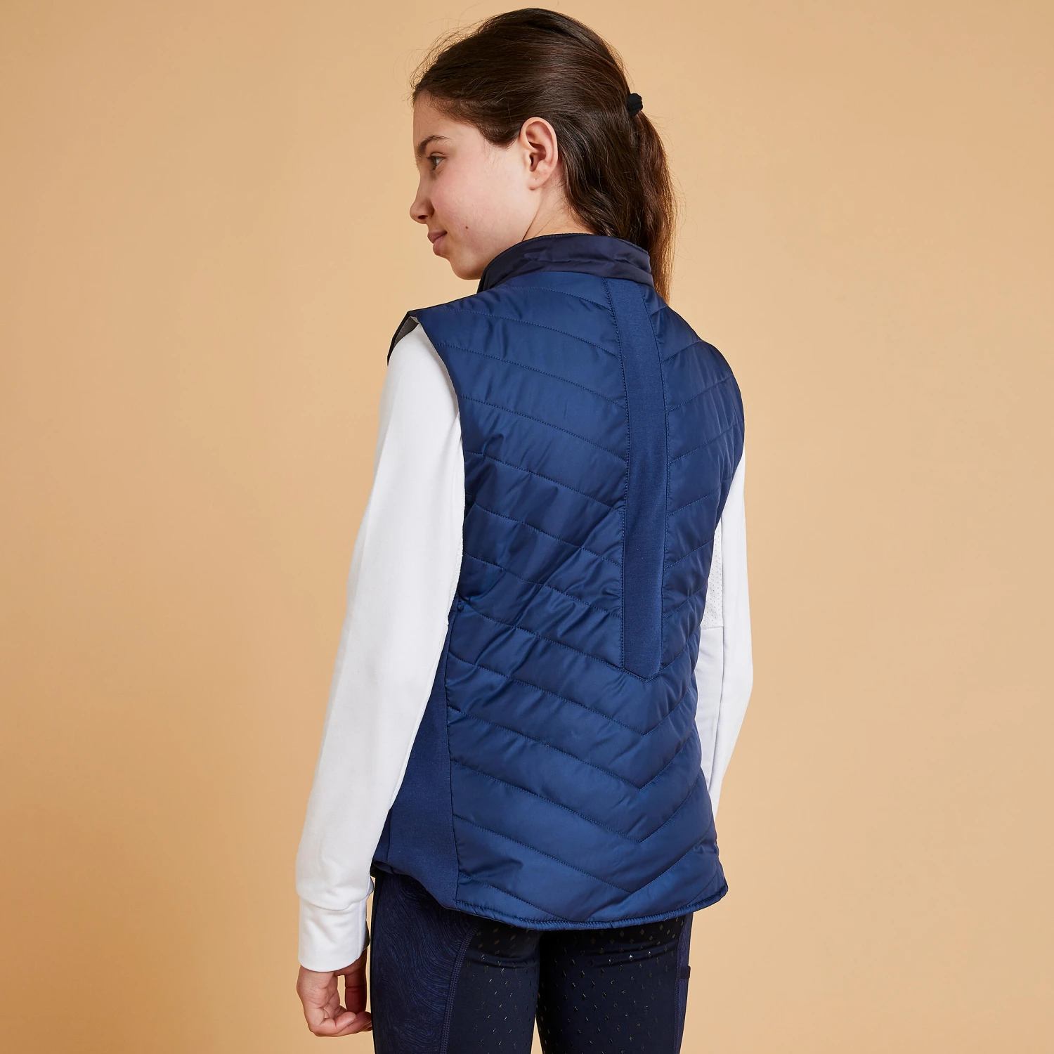 Kids' Sleeveless Horse Riding Padded Jacket 500 - Image 10