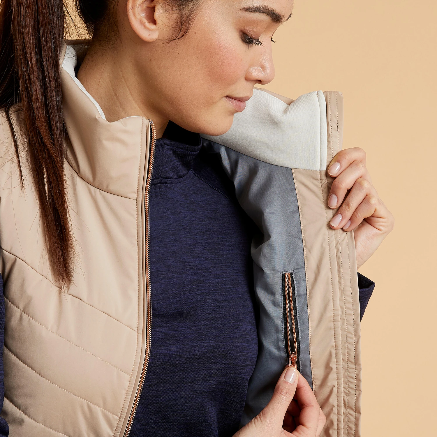 Women's Sleeveless Horse Riding Down Jacket 500 - Image 15