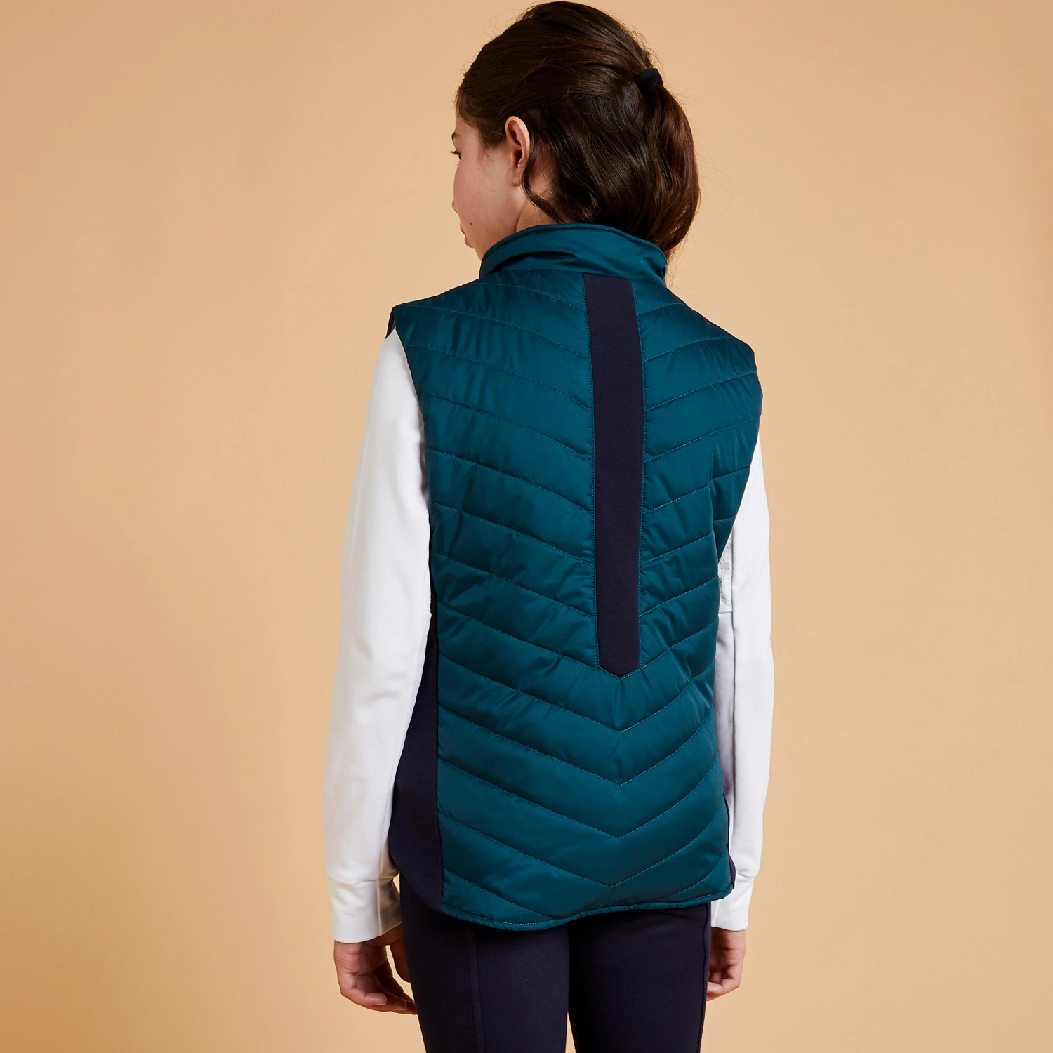 Kids' Sleeveless Horse Riding Padded Jacket 500 - Image 5