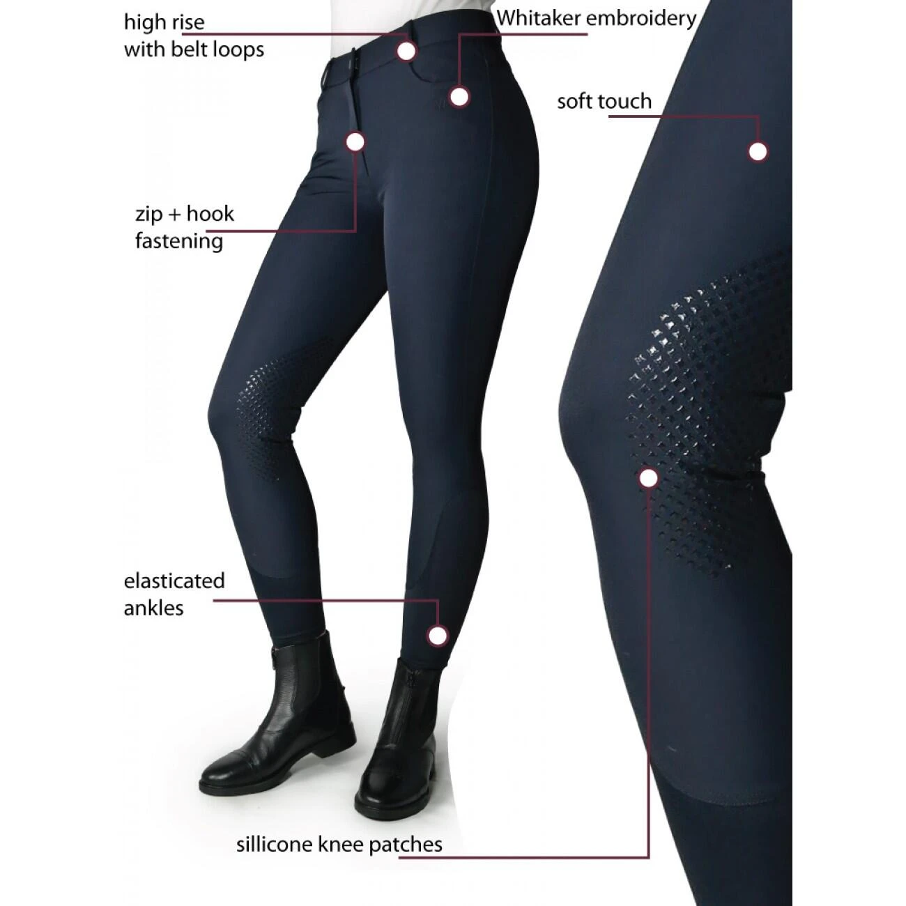Clayton Ladies Grip Knee Breech - Image 6