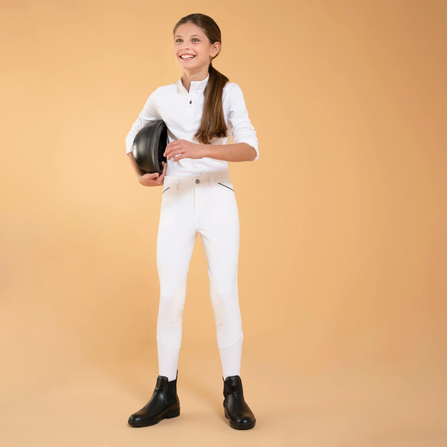 Kids' Grippy Horse Riding Show Jodhpurs 500 - Image 2