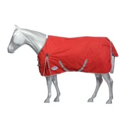 Weatherbeeta Comfitec Classic Medium Lite StandardNeck Horse Turnout Rug (Red/Silver)