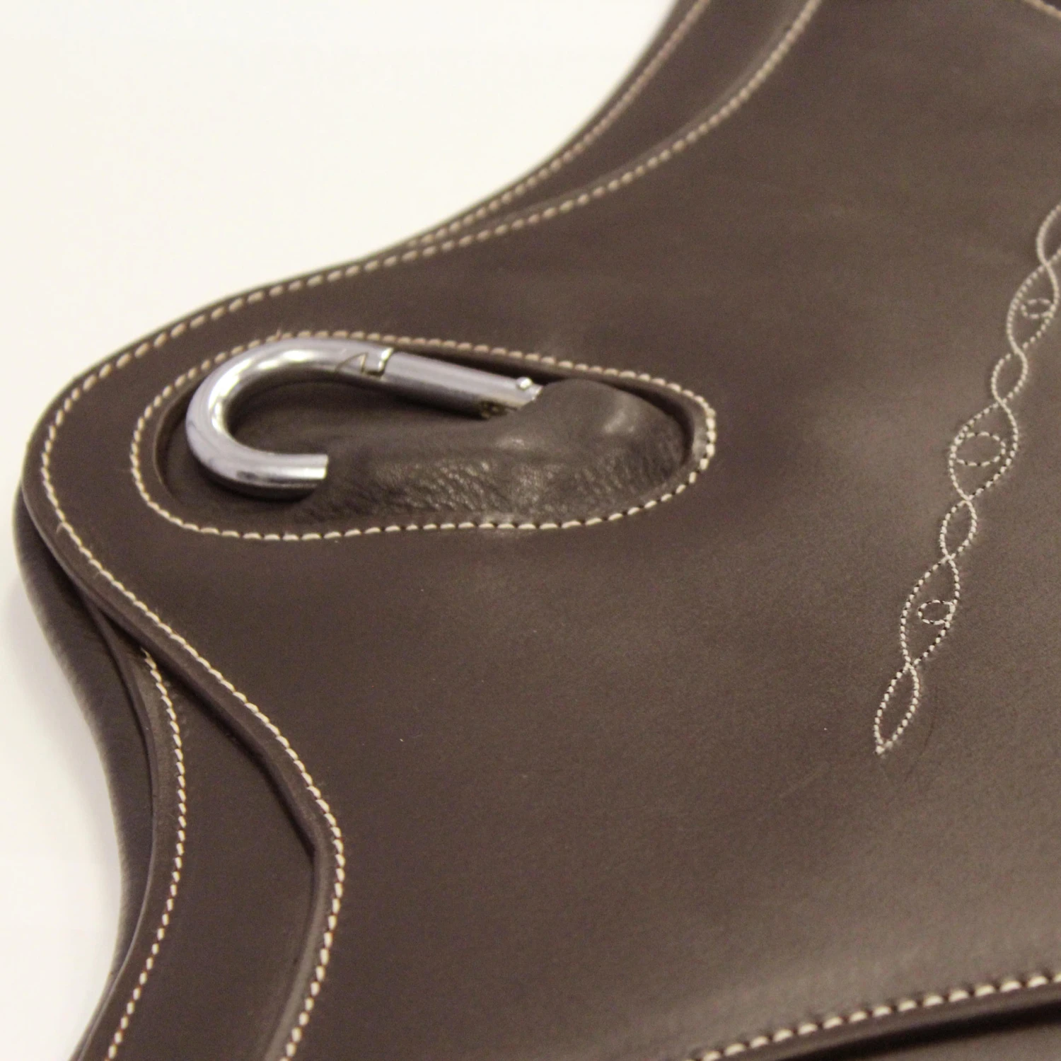 Romeo Horse Riding Leather Belly Guard For Horse And Pony - Brown - Image 3