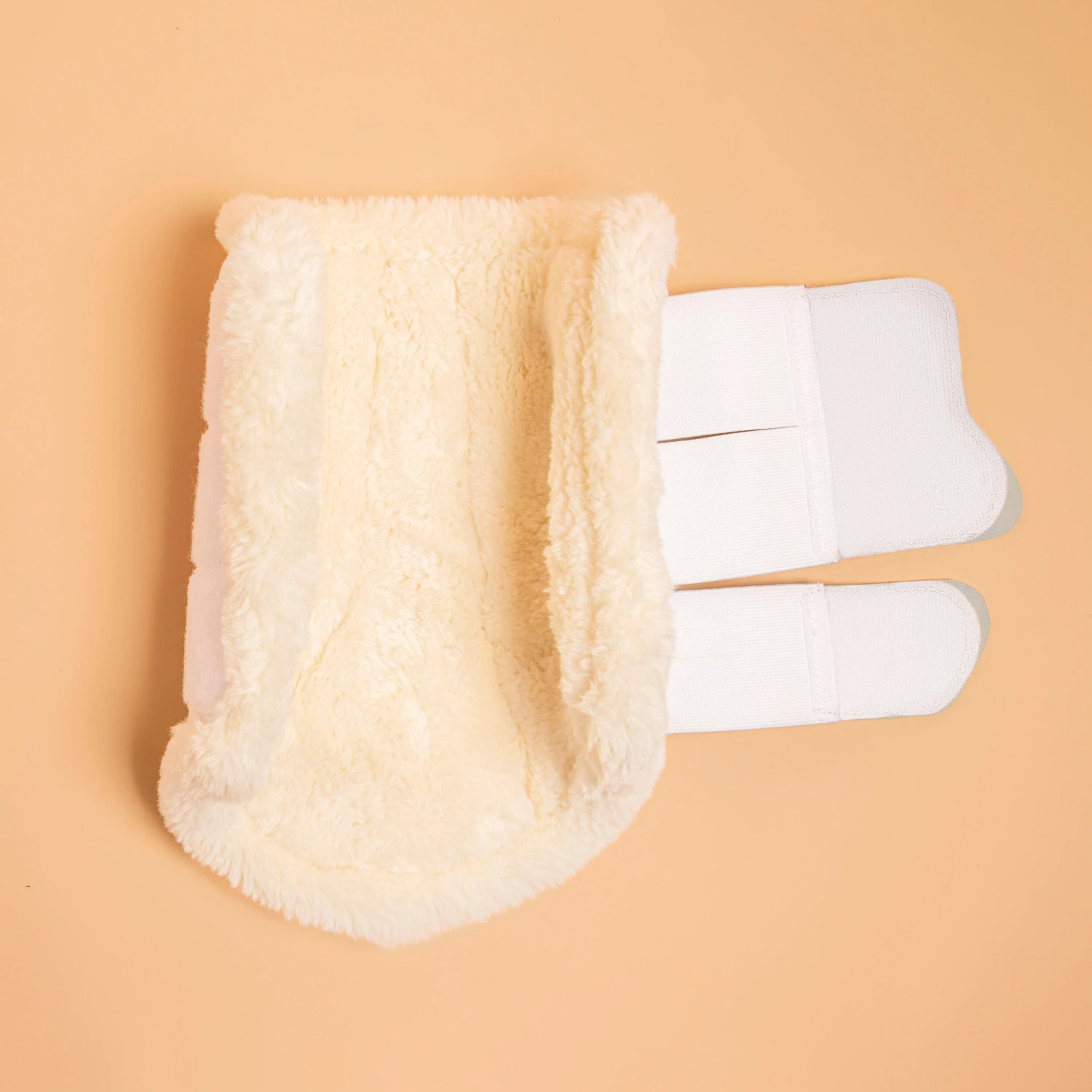 Horse Riding Synthetic Sheepskin Brushing Boots For Horse 500 Twin-Pack - Image 5