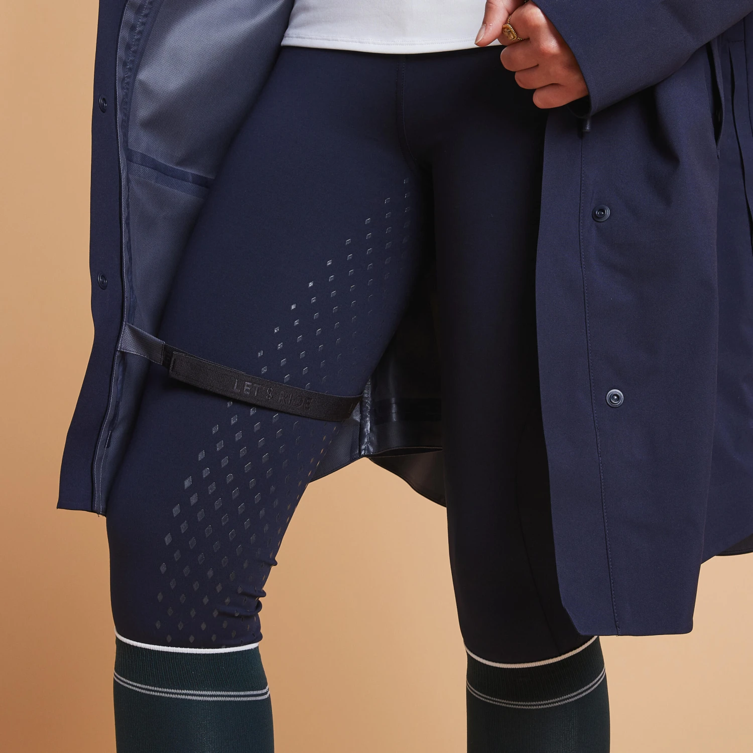 Women's Long Waterproof Horse Riding Jacket - Image 7