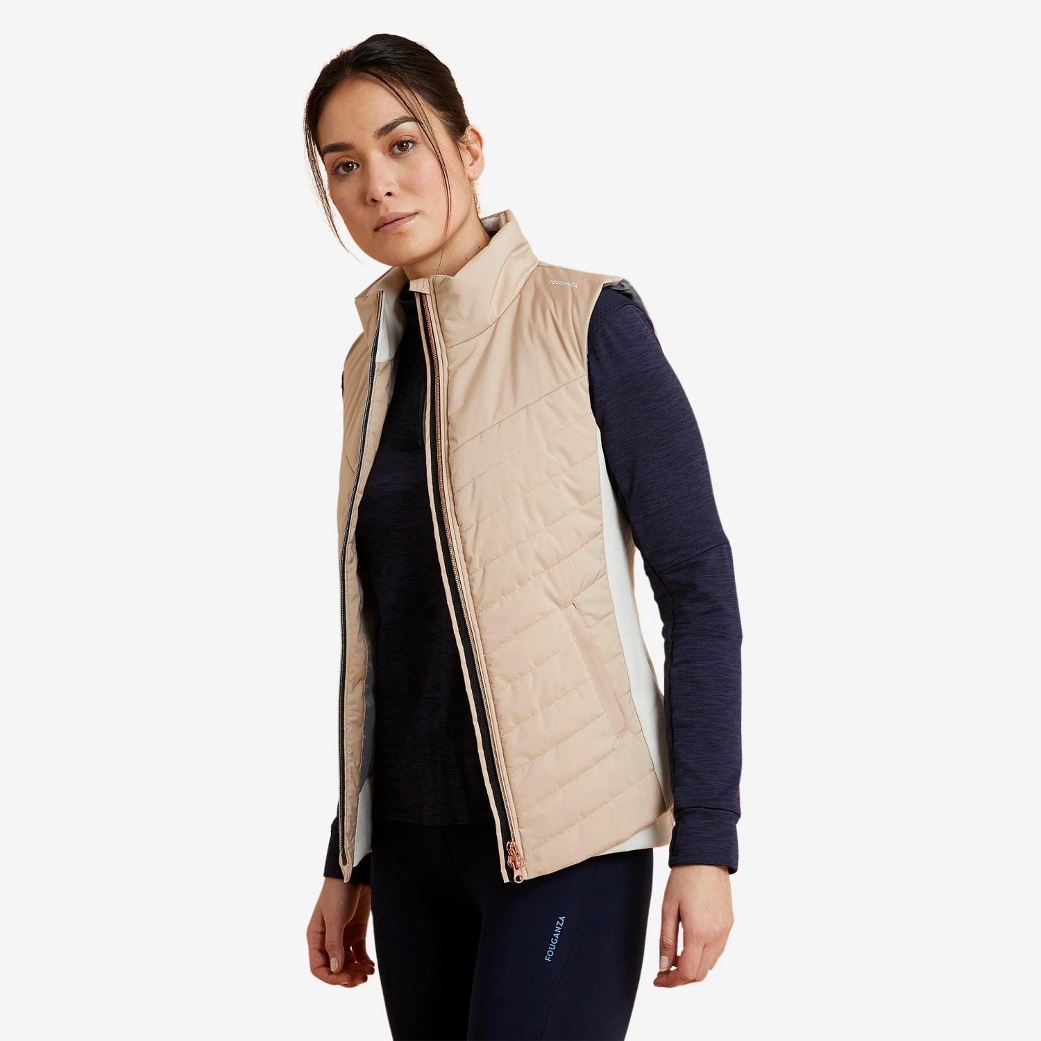 Women's Sleeveless Horse Riding Down Jacket 500 - Image 10