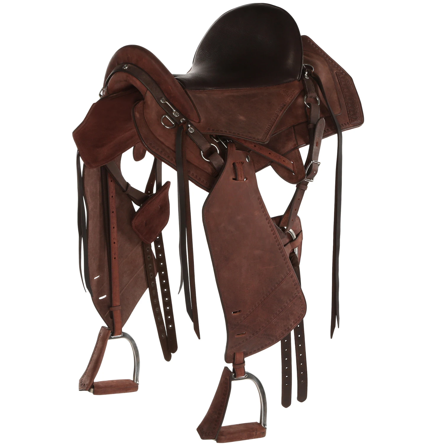 Horse Riding Hacking Saddle For Horse Escape - Brown