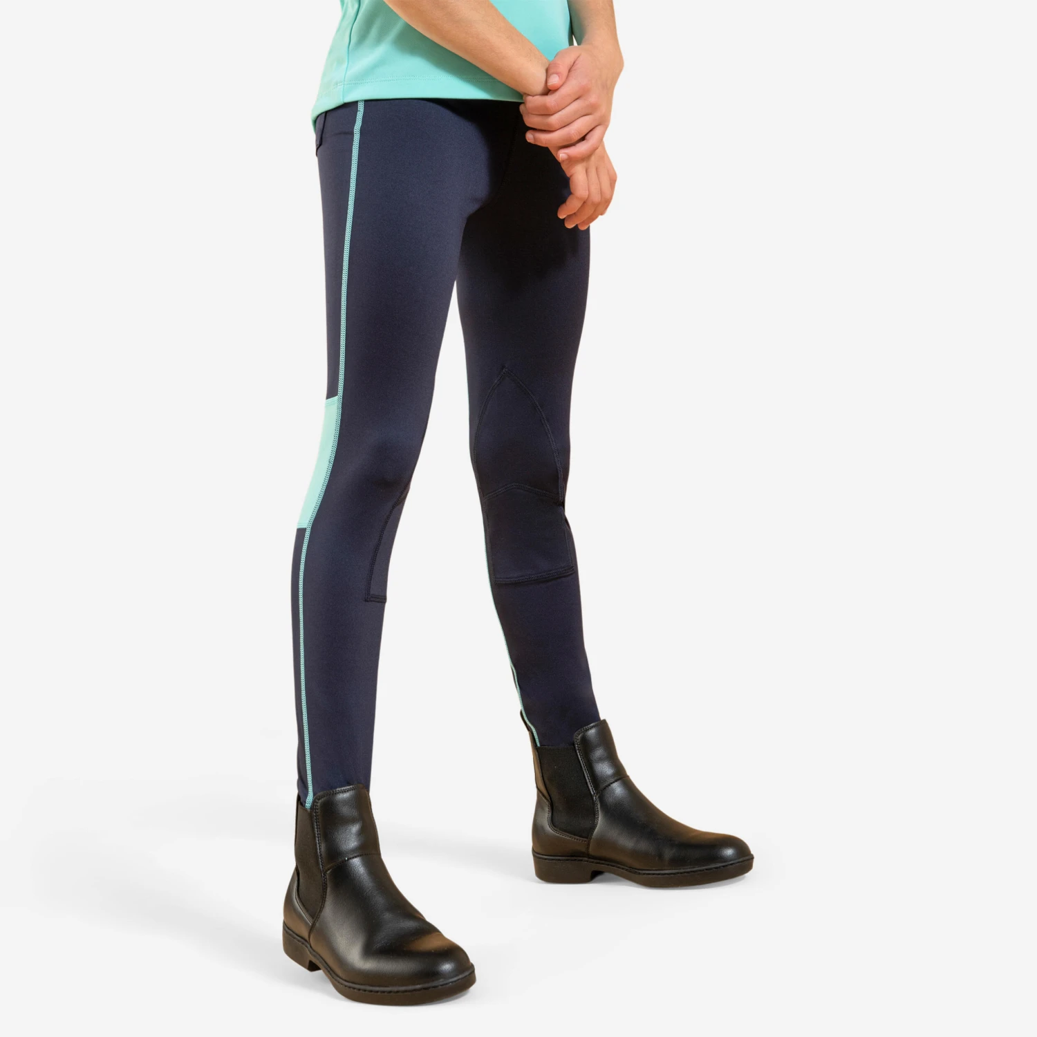 Kids' Light Horse Riding Leggings 100