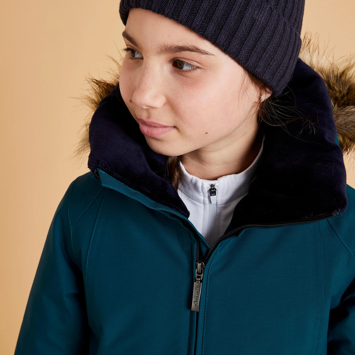 Kids' Waterproof Horse Riding Parka 500 Warm - Image 3