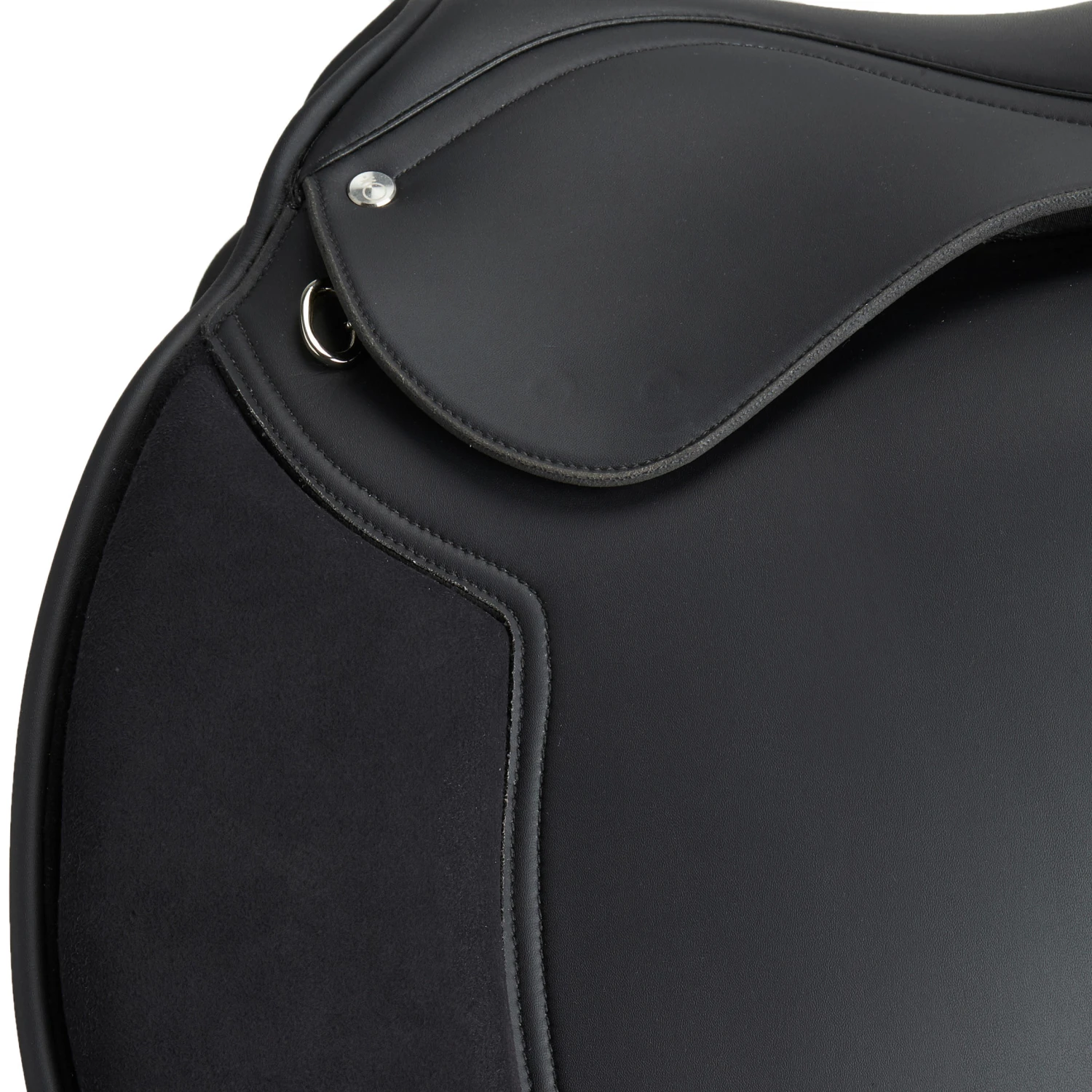 Synthia Horse Riding Synthetic All-Purpose 16"5 Saddle For Horse & Pony - Black - Image 8