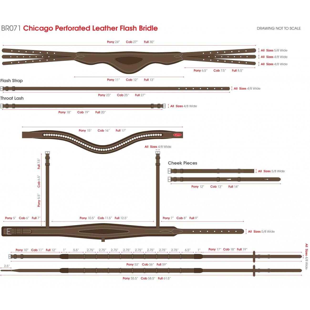 Chicago Breathable Leather Bridle - Image 10