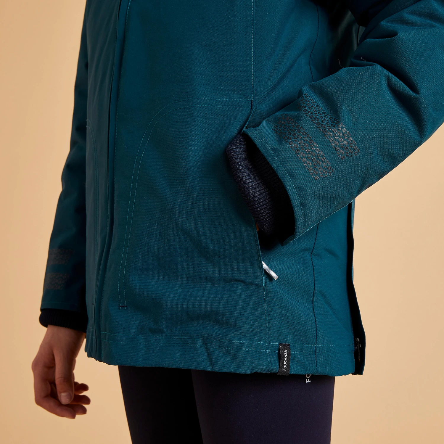 Kids' Waterproof Horse Riding Parka 500 Warm - Image 6