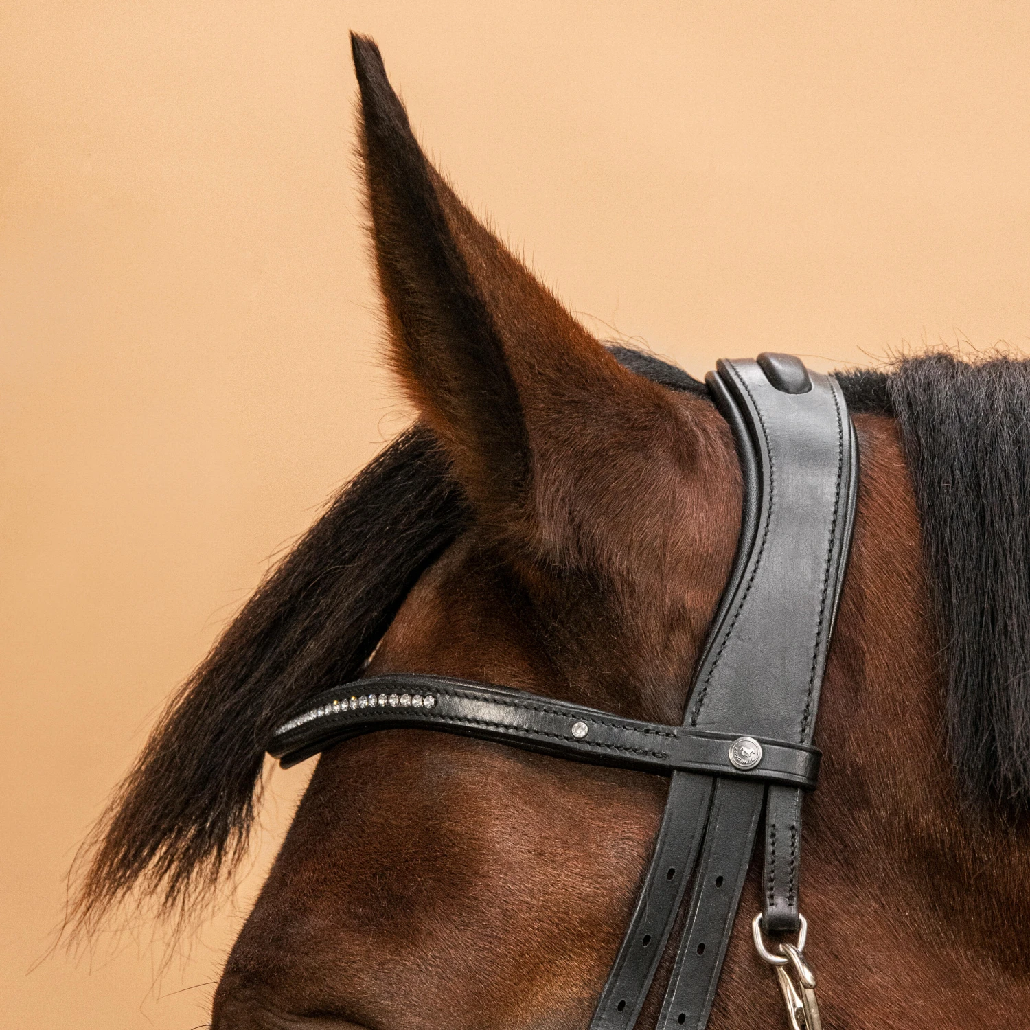 Horse Riding Crossed-Noseband Leather Bridle For Horse And Pony 580 - Image 5