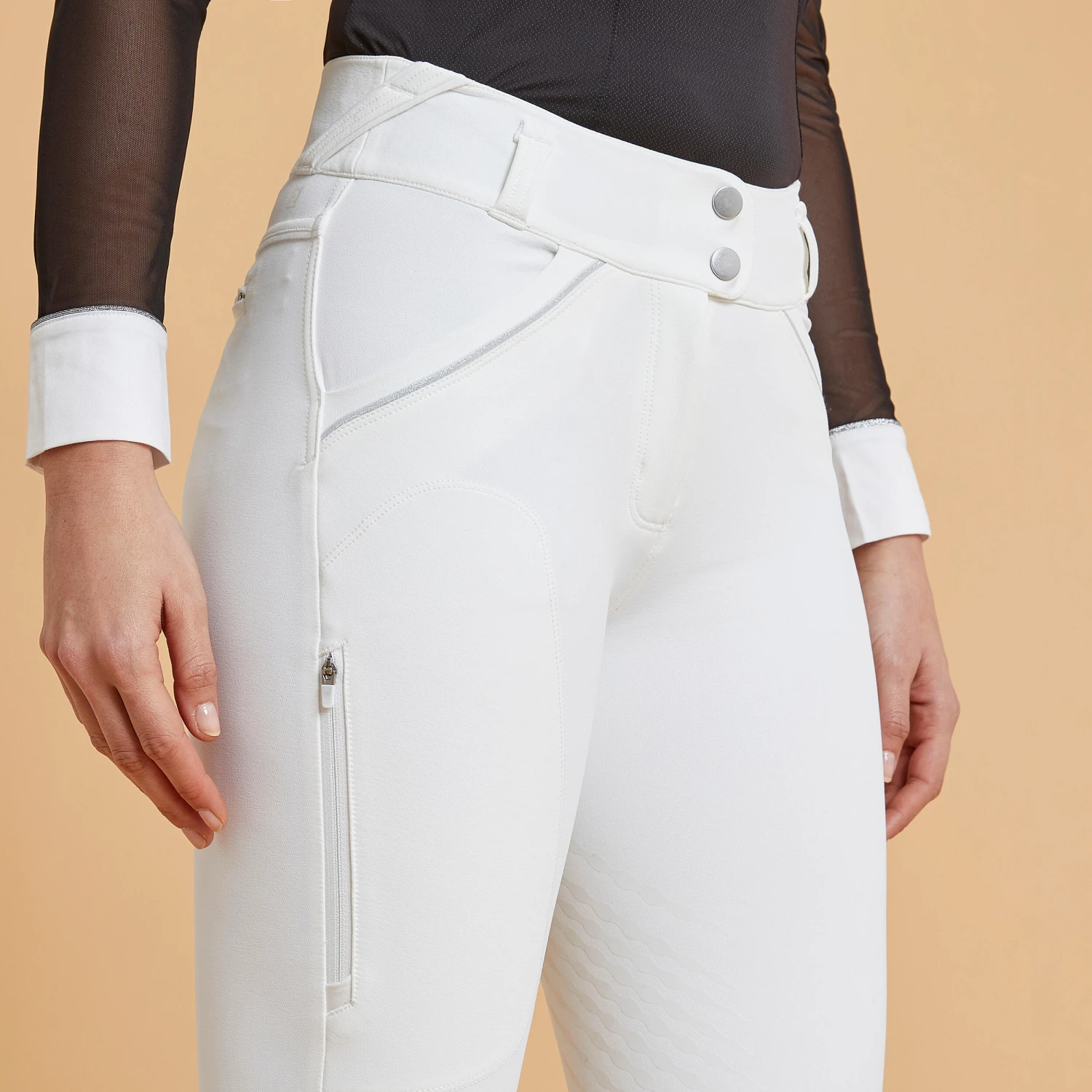 Women's Horse Riding Classic Grip Competition Jodhpurs 900 - Image 3