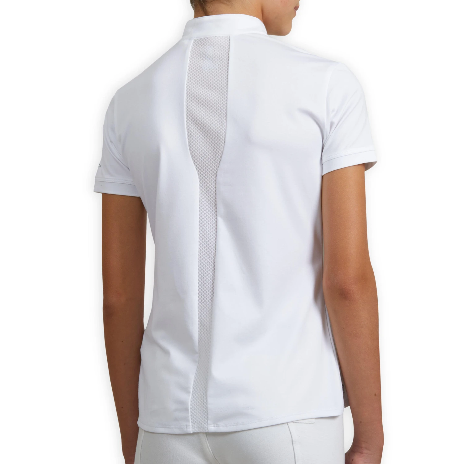 Girls' Short-Sleeved Horse Riding Show Polo Shirt 500 - Image 3