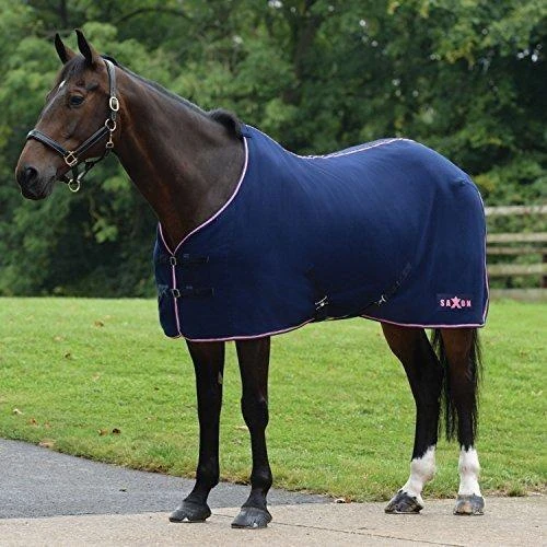 Saxon Element Standard Neck Polar Fleece Rug (Navy/Pink) - Image 2