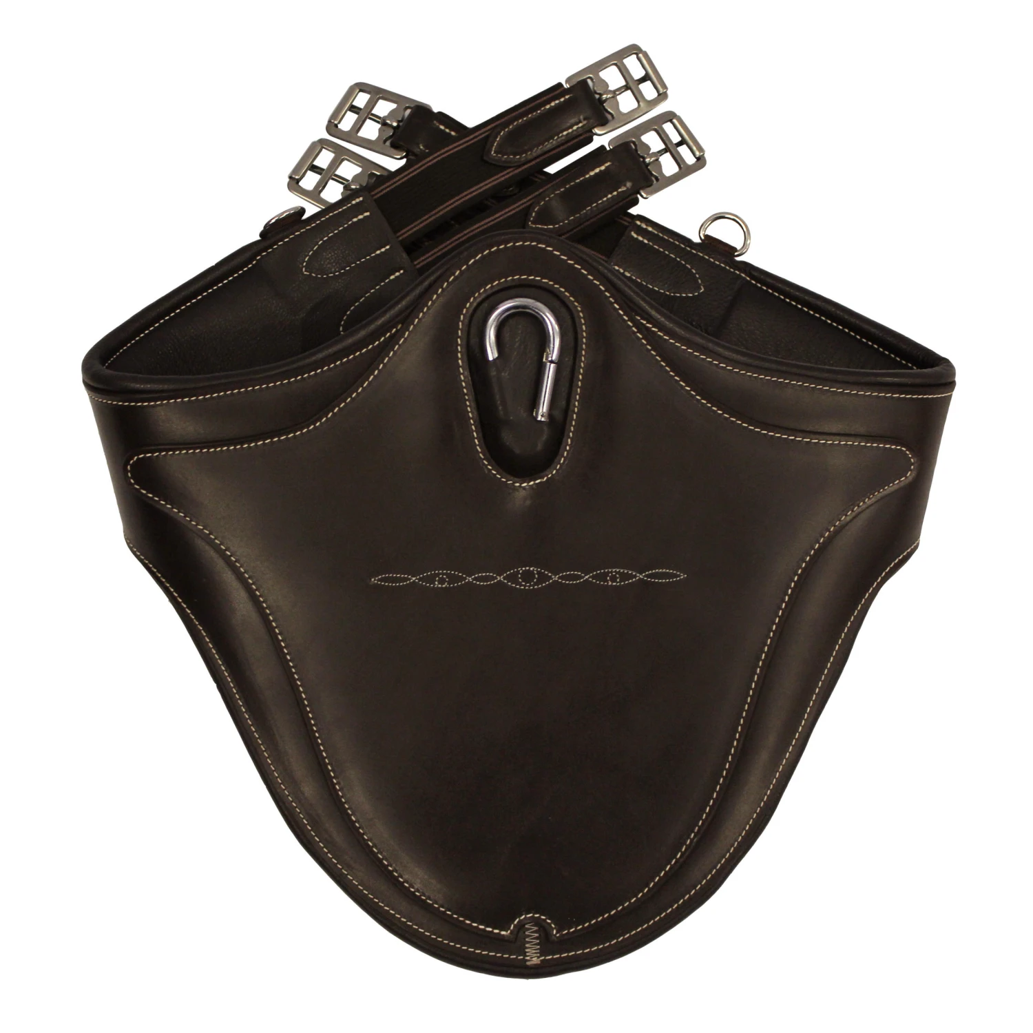 Romeo Horse Riding Leather Belly Guard For Horse And Pony - Brown - Image 2