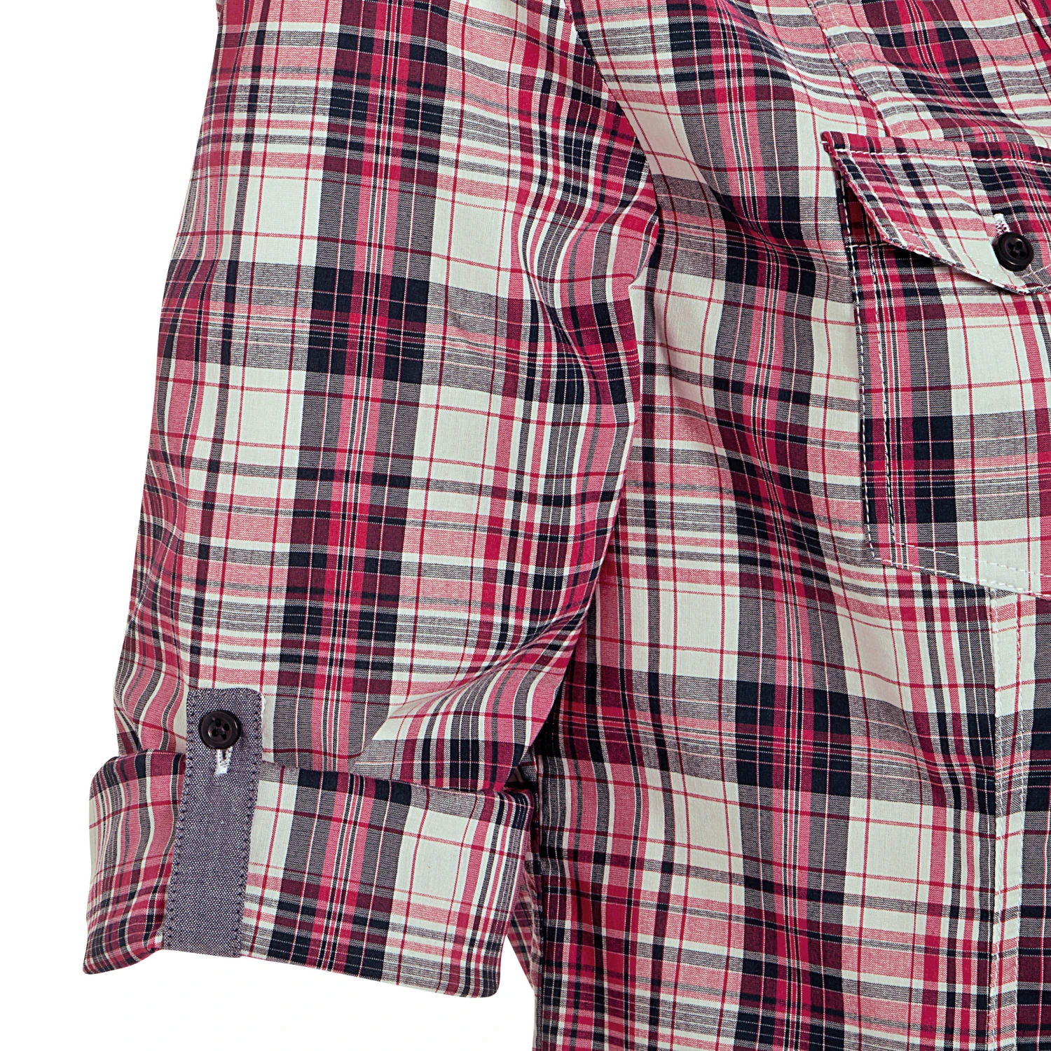 Sentier Women's Long-Sleeved Horse Riding Shirt - Pink And White Checks - Image 6