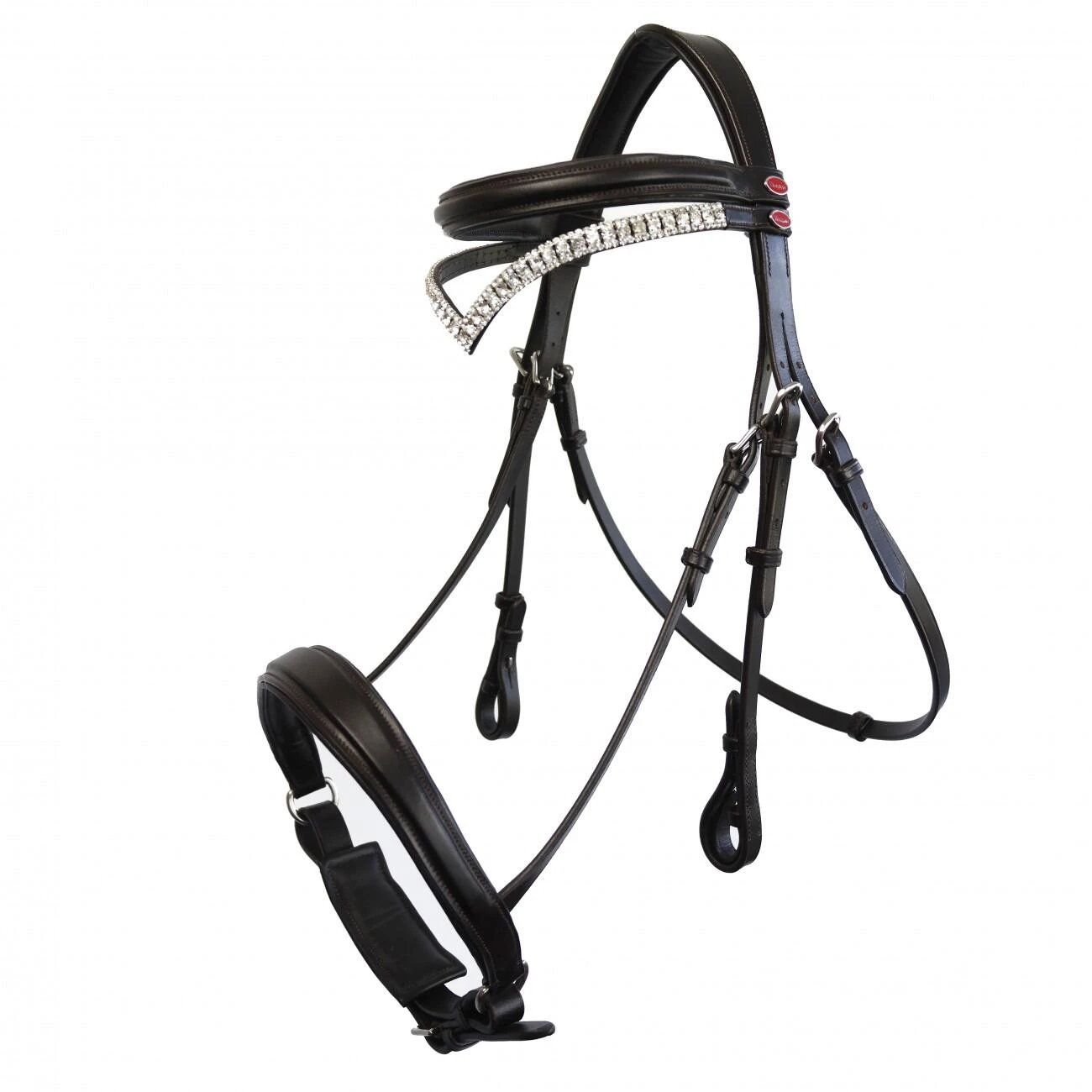 Lynton Snaffle Bridle With X2 Browbands - Image 9