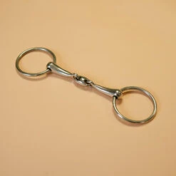 Double Jointed Ring Snaffle For Horse And Pony