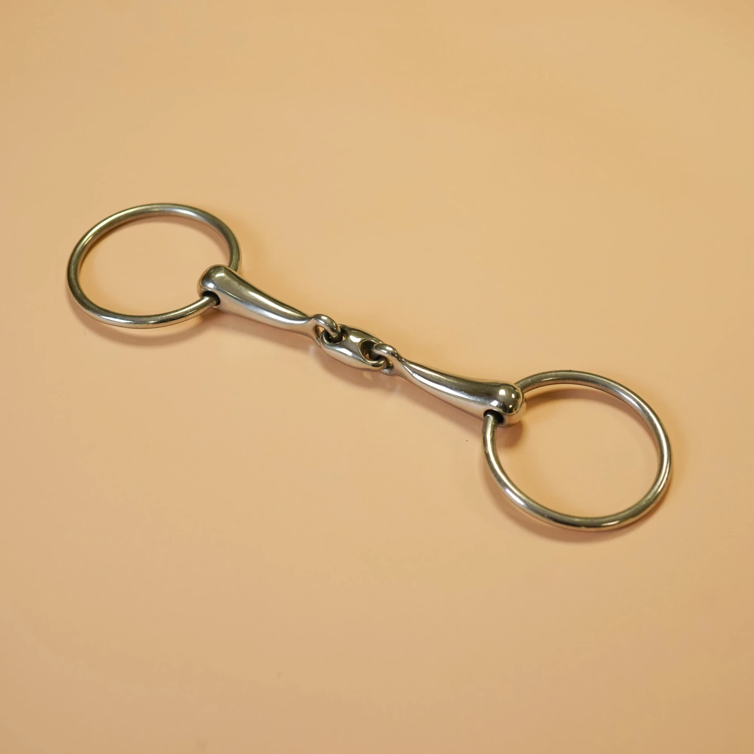 Double Jointed Ring Snaffle For Horse And Pony