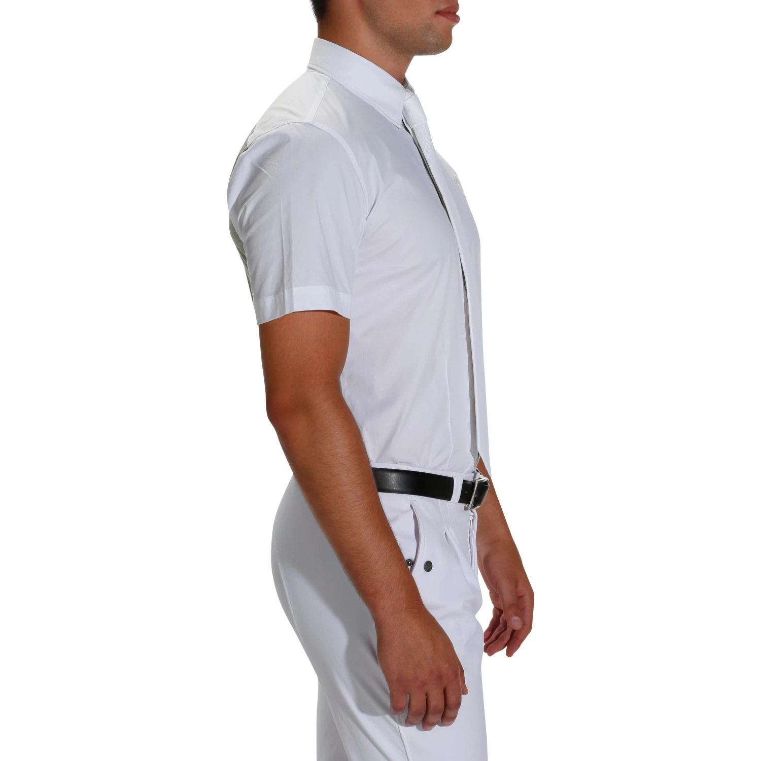 Horse Riding Short-Sleeved Dual-Material Competition Shirt - Image 3