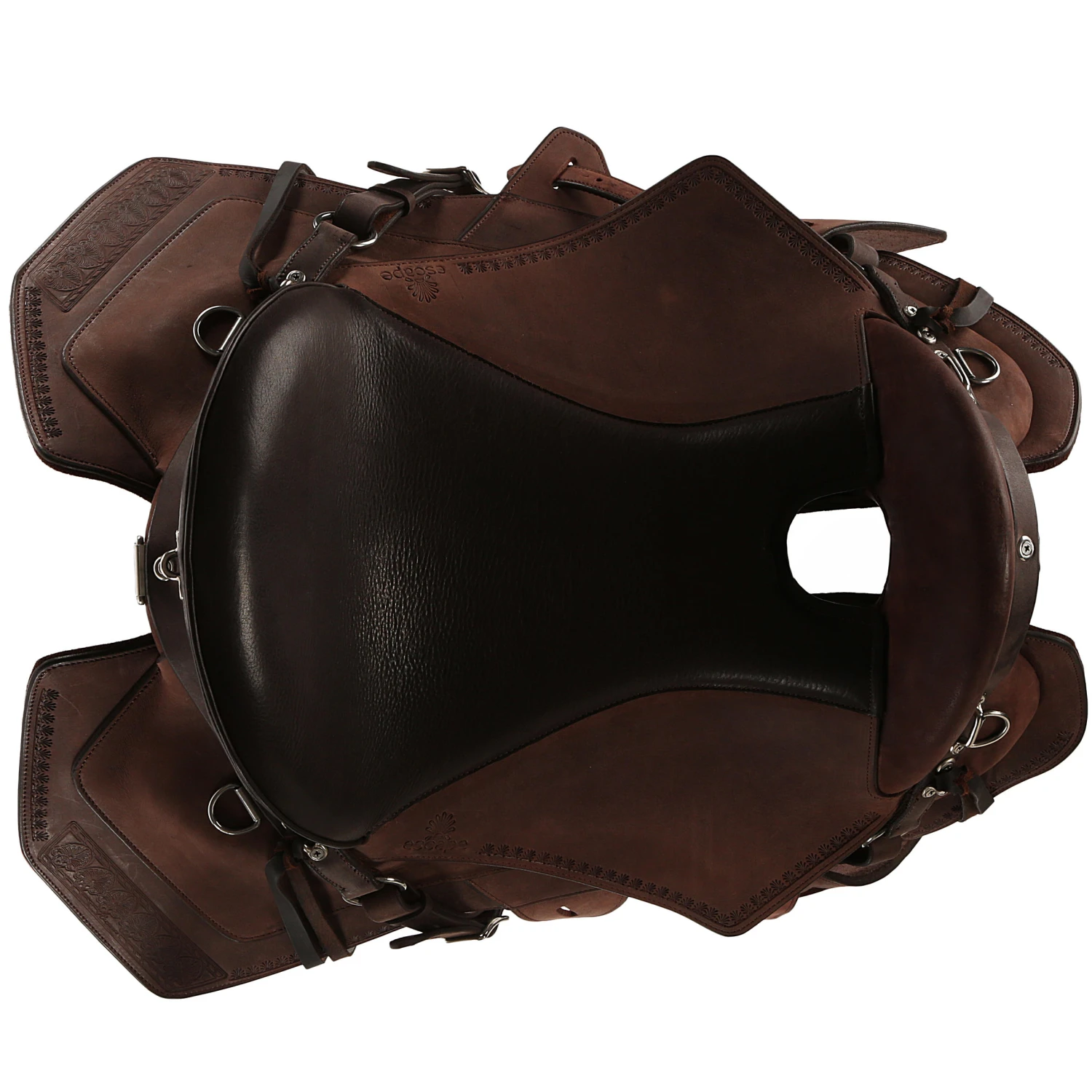 Horse Riding Hacking Saddle For Horse Escape - Brown - Image 5